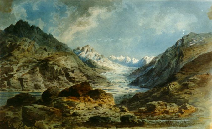 The bottom of the Mustagh glacier